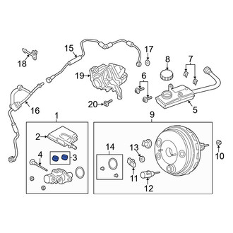 Ford OE - Brake Master Cylinder Reservoir Gasket