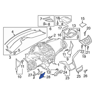 Ford OE - Instrument Panel Knee Bolster