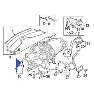 Ford OE - Left Instrument Panel Side Cover