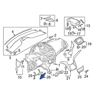 Ford OE - Instrument Panel Knee Bolster