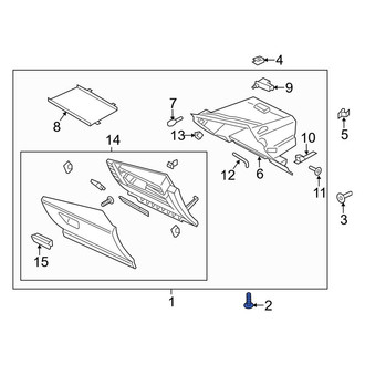 Ford OE - Glove Box Door Striker Screw