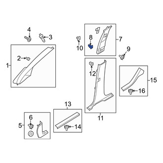 Ford OE - Door Sill Plate Clip
