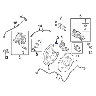 Ford OE - Disc Brake Caliper Anchor Plate Bolt