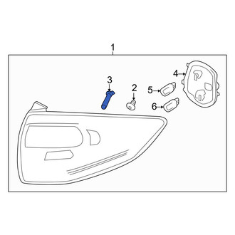Ford OE - Tail Light Nut