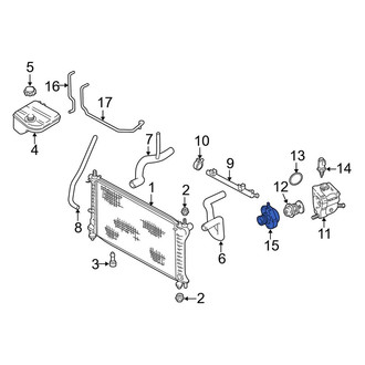 Ford OE - Cooling System Bypass Line Adapter