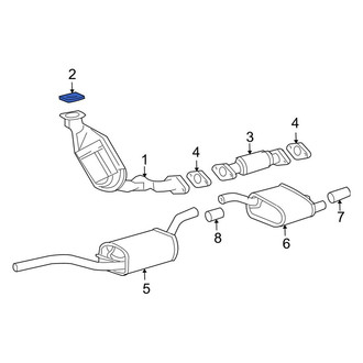 Ford OE - Front Exhaust Muffler Gasket