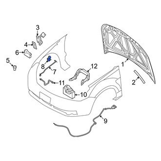 Ford OE - Hood Prop Rod Clip