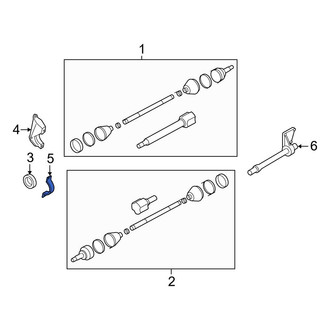 Ford OE - CV Axle Shaft Carrier Bearing Clamp