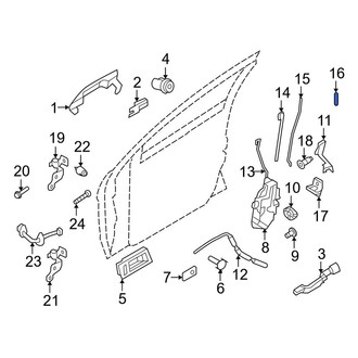 Ford OE - Front Door Lock Knob