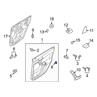 Ford OE - Front Door Interior Trim Panel Cap