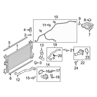 Ford OE - Engine Coolant Pipe Clip
