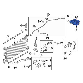 Ford OE - Engine Coolant Reservoir