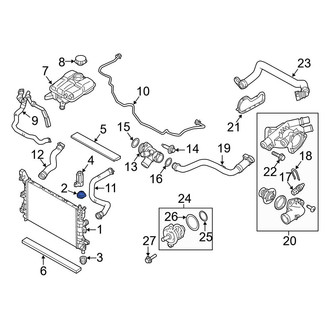 Ford OE - Upper Radiator Insulator