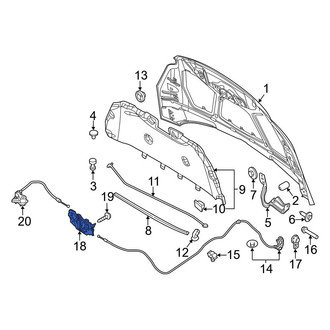 Ford OE - Front Hood Latch