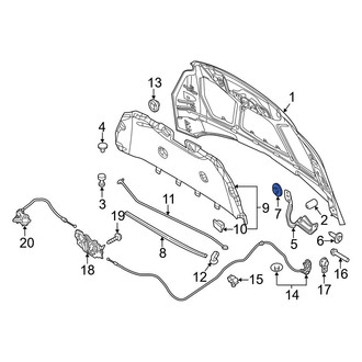 Ford OE - Hood Hinge Nut