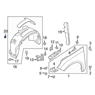 Ford OE - Cowl Panel Nut