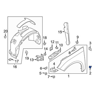 Ford OE - Front Fender Screw
