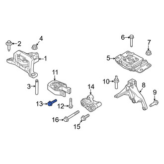 Ford OE - Lower Manual Transmission Mount Bolt