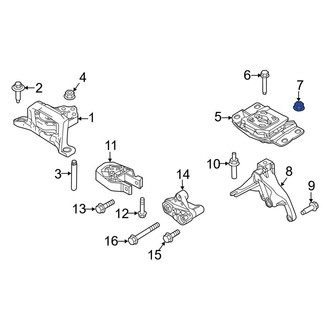 Ford OE - Upper Manual Transmission Mount Nut