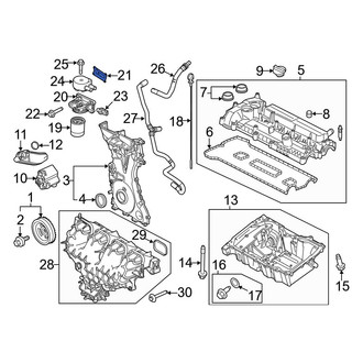 Ford OE - Engine Oil Filter Adapter Gasket