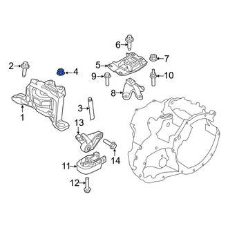 Ford OE - Engine Mount Nut
