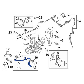 Ford OE - Turbocharger Coolant Line