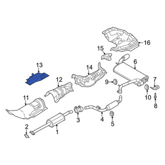 Ford OE - Center Left Floor Pan Heat Shield