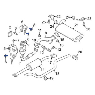 Ford OE - Catalytic Converter Heat Shield Bolt