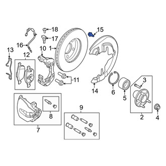 Ford OE - Brake Dust Shield Bolt