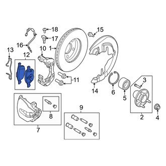 Ford OE - Front Disc Brake Pad Set