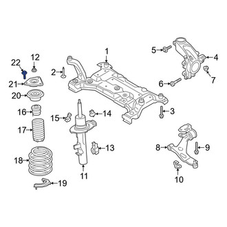 Ford OE - Suspension Strut Mount Bolt