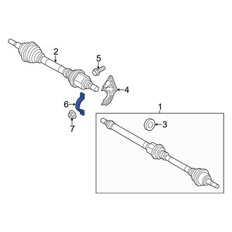 Ford OE - CV Axle Shaft Carrier Bearing Clamp