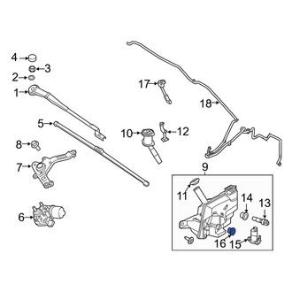 Ford OE - Windshield Washer Pump Grommet
