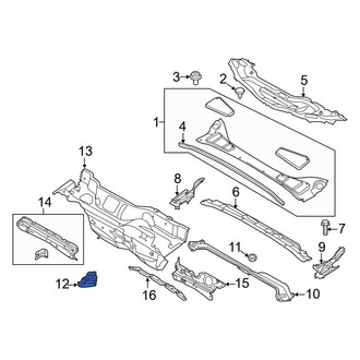 Ford OE - Front Right Cowl Panel Drain Valve