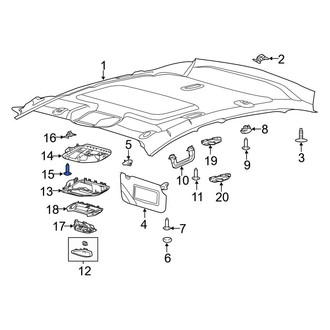 Ford OE - Sun Visor Screw