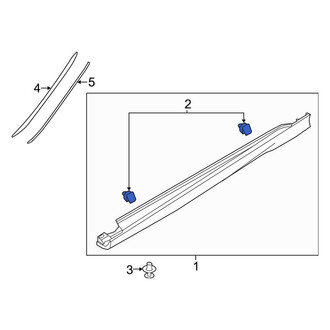 Ford OE - Rocker Panel Molding Clip