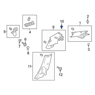 Ford OE - Trunk Trim Scuff Plate Clip