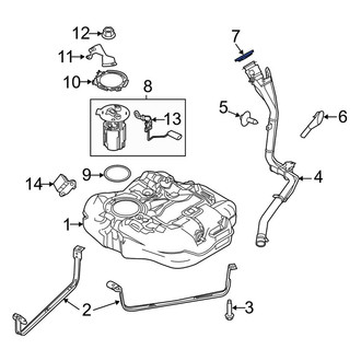 Ford OE - Fuel Filler Neck Mount Plate