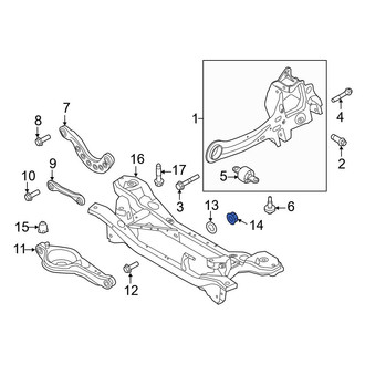 Ford OE - Rear Lower Suspension Control Arm Nut