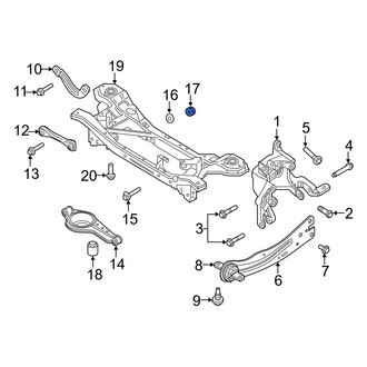 Ford OE - Rear Lower Suspension Control Arm Nut