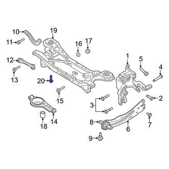 Ford OE - Rear Suspension Crossmember Bolt