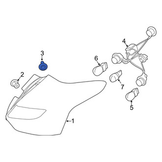 Ford OE - Back Up Light Assembly Nut