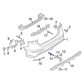 Ford OE - Bumper Cover Rivet