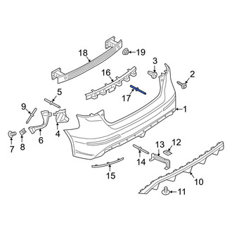Ford OE - Bumper Cover Rivet
