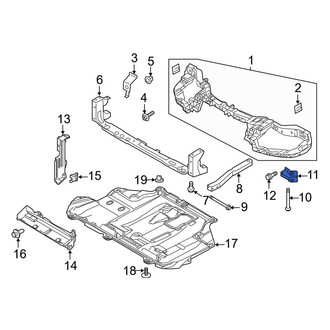 Ford OE - Right Radiator Support Panel Reinforcement Bracket