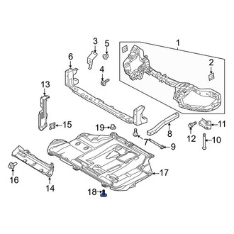 Ford OE - Bumper Cover Screw