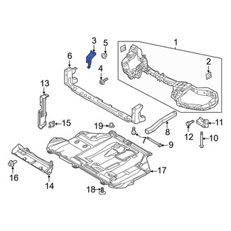 Ford OE - Left Radiator Support Bracket