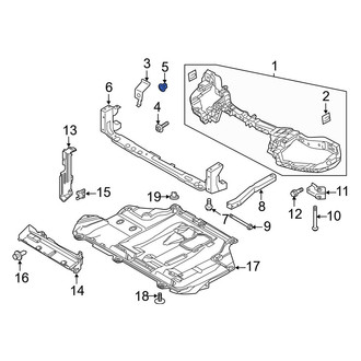 Ford OE - Left Radiator Support Bracket