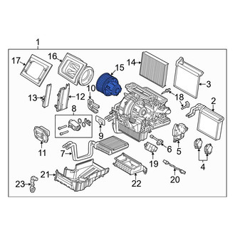 Ford OE - HVAC Blower Motor Assembly
