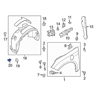 Ford OE - Cowl Panel Nut